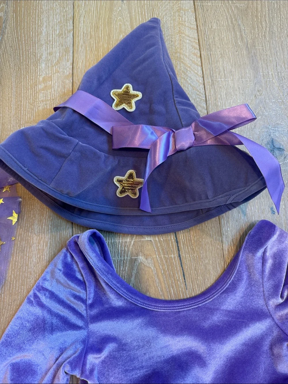 Fancy Shmancy Baby - Purple Whimsical witch, Cape & Hat Costume for Kids
